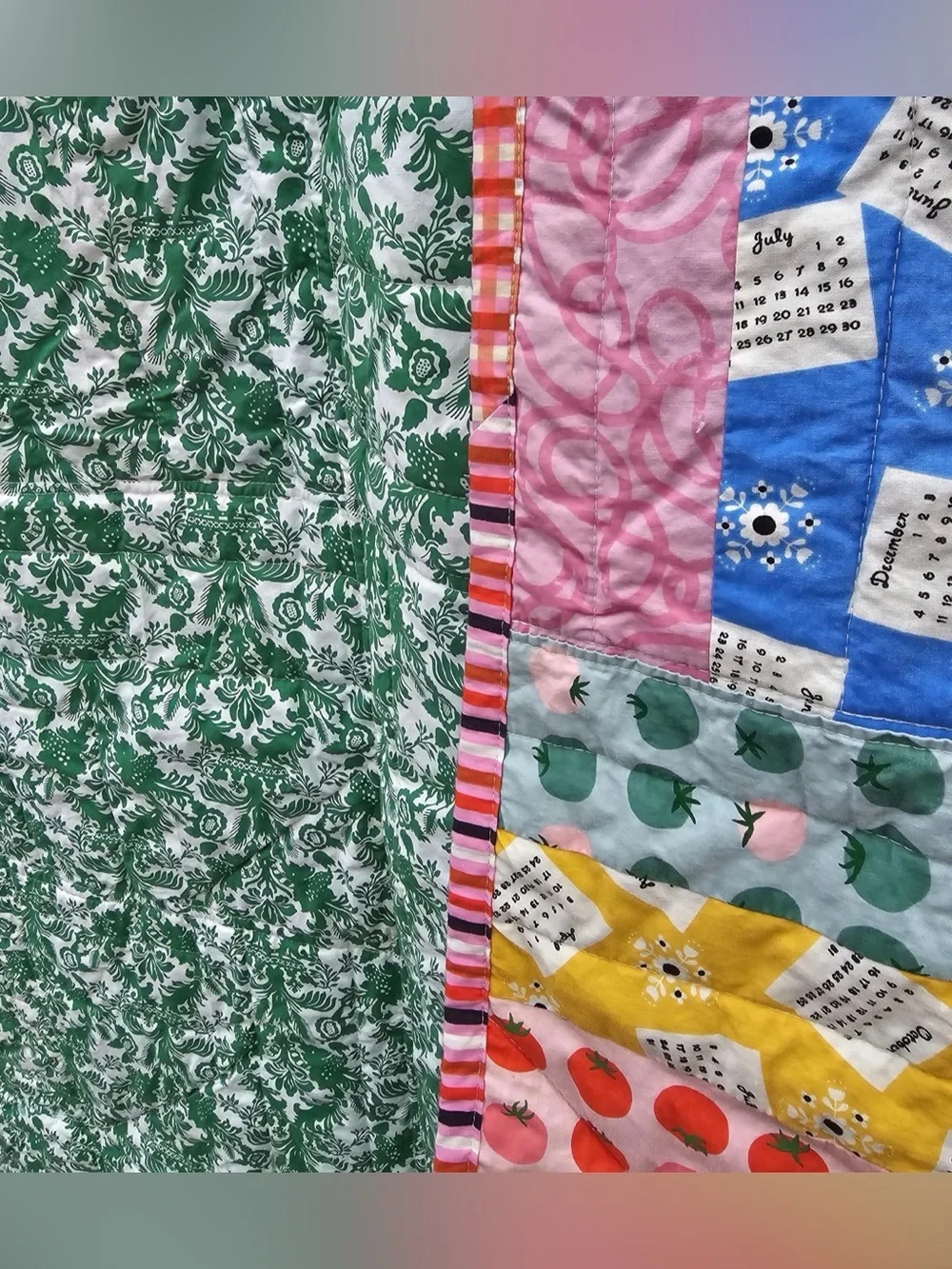 Handmade Patchwork Quilt: Ruby Star Society Tomato Tomahto Vintage Style